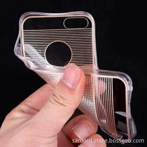 Ultra-thin 0.3mm 2 in 1 Cases for iPhone 5s with Logo Hole Design